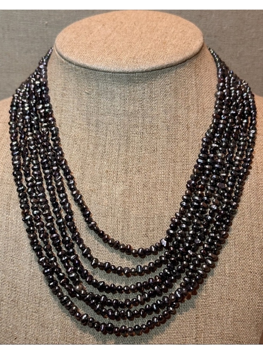 Vintage | Necklace | Multi-strand Freshwater Pearl Necklace | Classic | Wedding